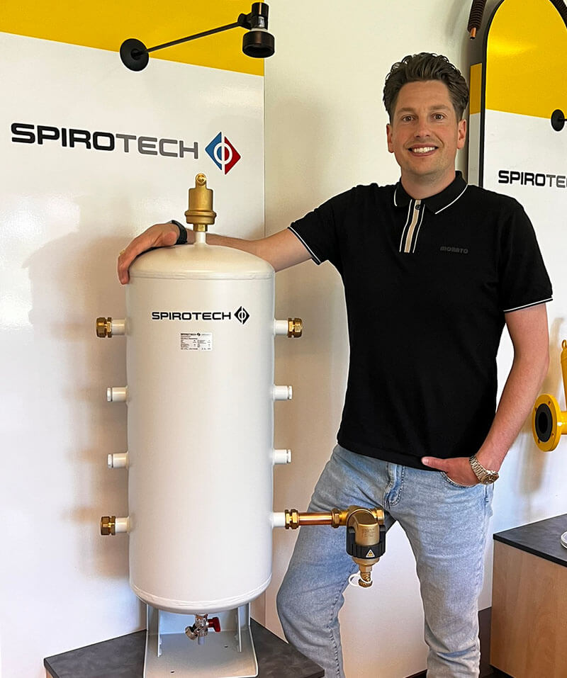 Pieter de Jong, Sales Manager bij Spirotech