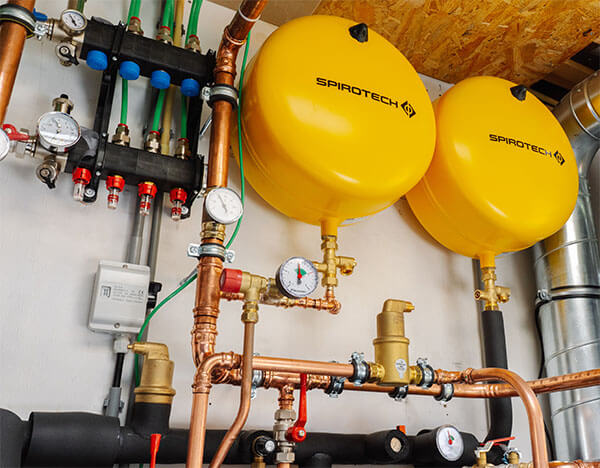Spirotech expansievaten met een zakmembraan