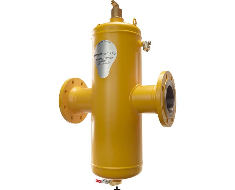 Spirotech SpiroCombi dirt separator & microbubble deaerator for use in data centers