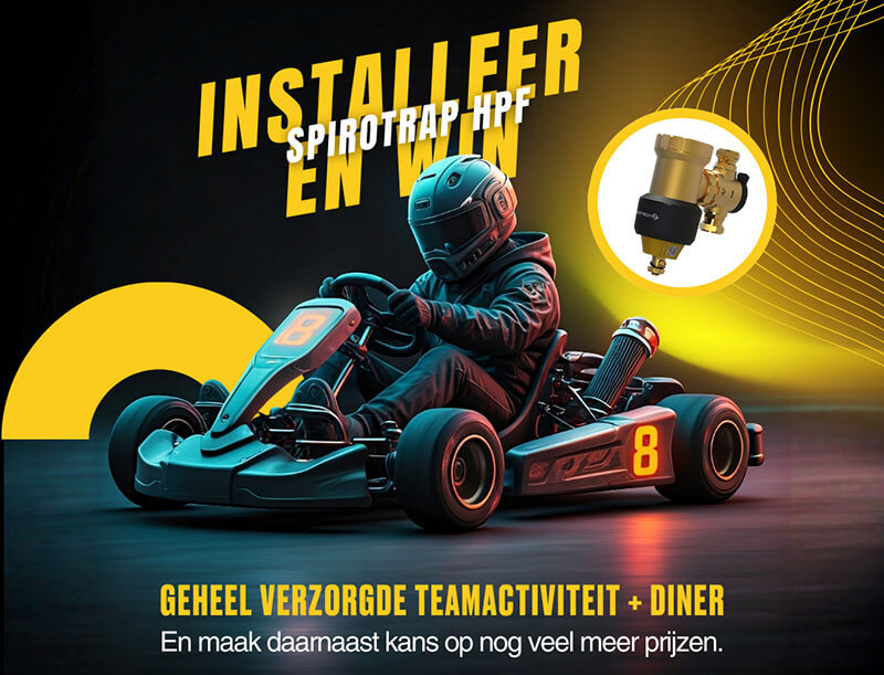 Win mooie prijzen met de winactie van Spirotech, koop de SpiroTrap HPF en win met jou team mooie prijzen