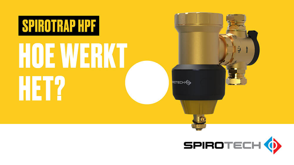 Bekijk hier hoe de SpiroTrap HPF voor warmtepompinstallaties werkt!